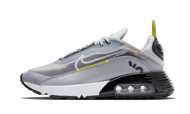 Nike Air Max 2090 Grey Yellow, Wolf Grey/White-Particle Grey (BV9977-002)