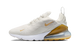 Nike Air Max 270 Light Bone Metallic Gold
