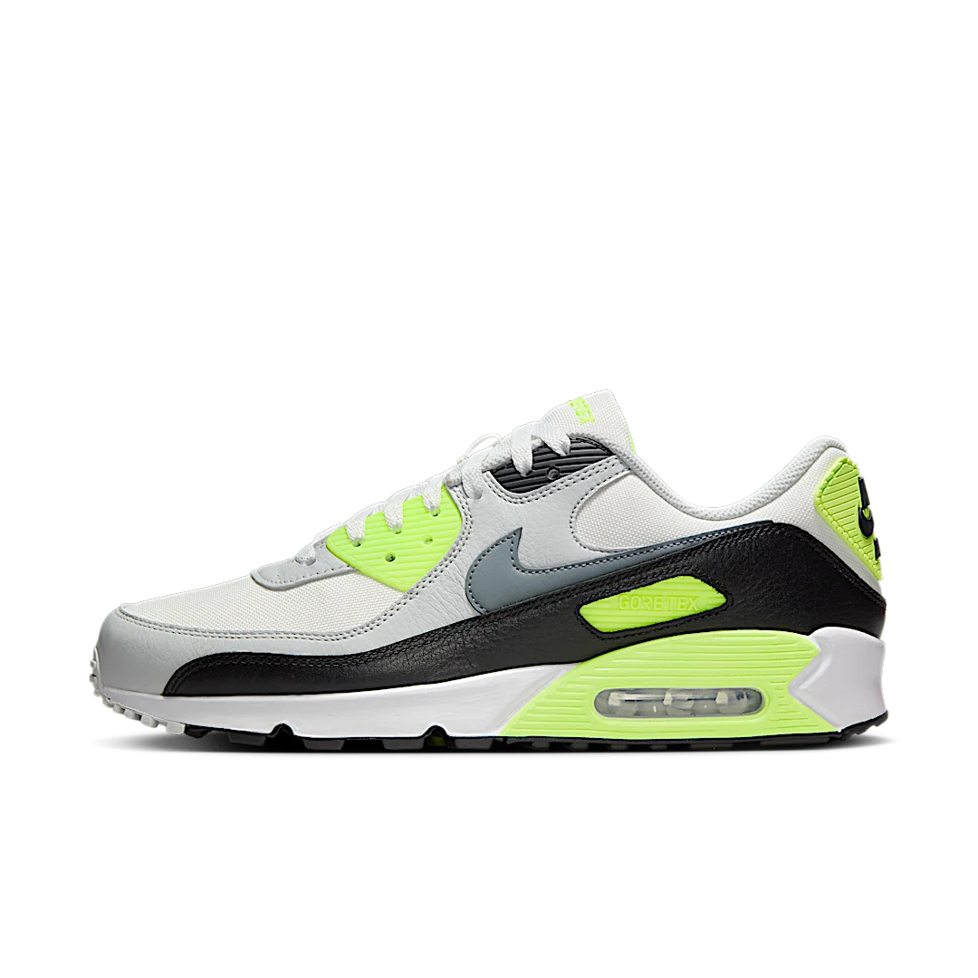 Nike Air Max 90 Gore-Tex Summit White Volt Black Cool Grey, Summit White/Volt/Black/Cool Grey (FD5810-102)