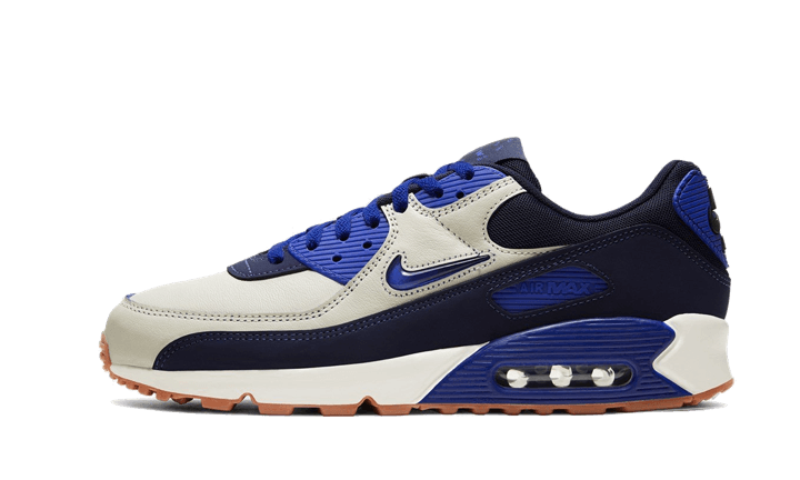 Nike Air Max 90 Home & Away Blue, Sail/Varsity Royal-Midnight-Navy-Gum Medium Brown (CJ0611-102)