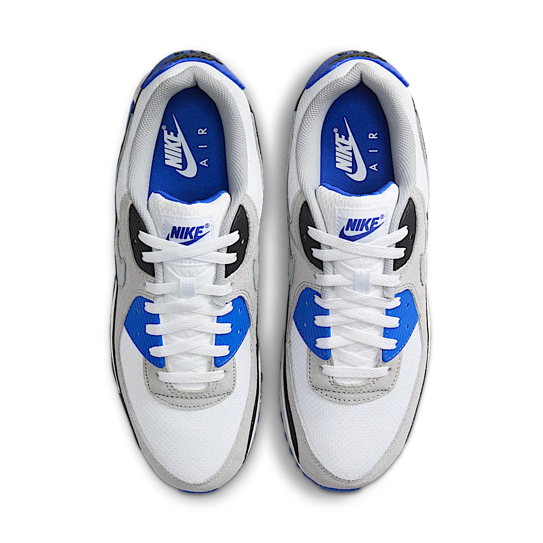Nike Air Max 90 Hyper Royal, White/Light Smoke Grey/Black/Particle Grey (DM0029-112)