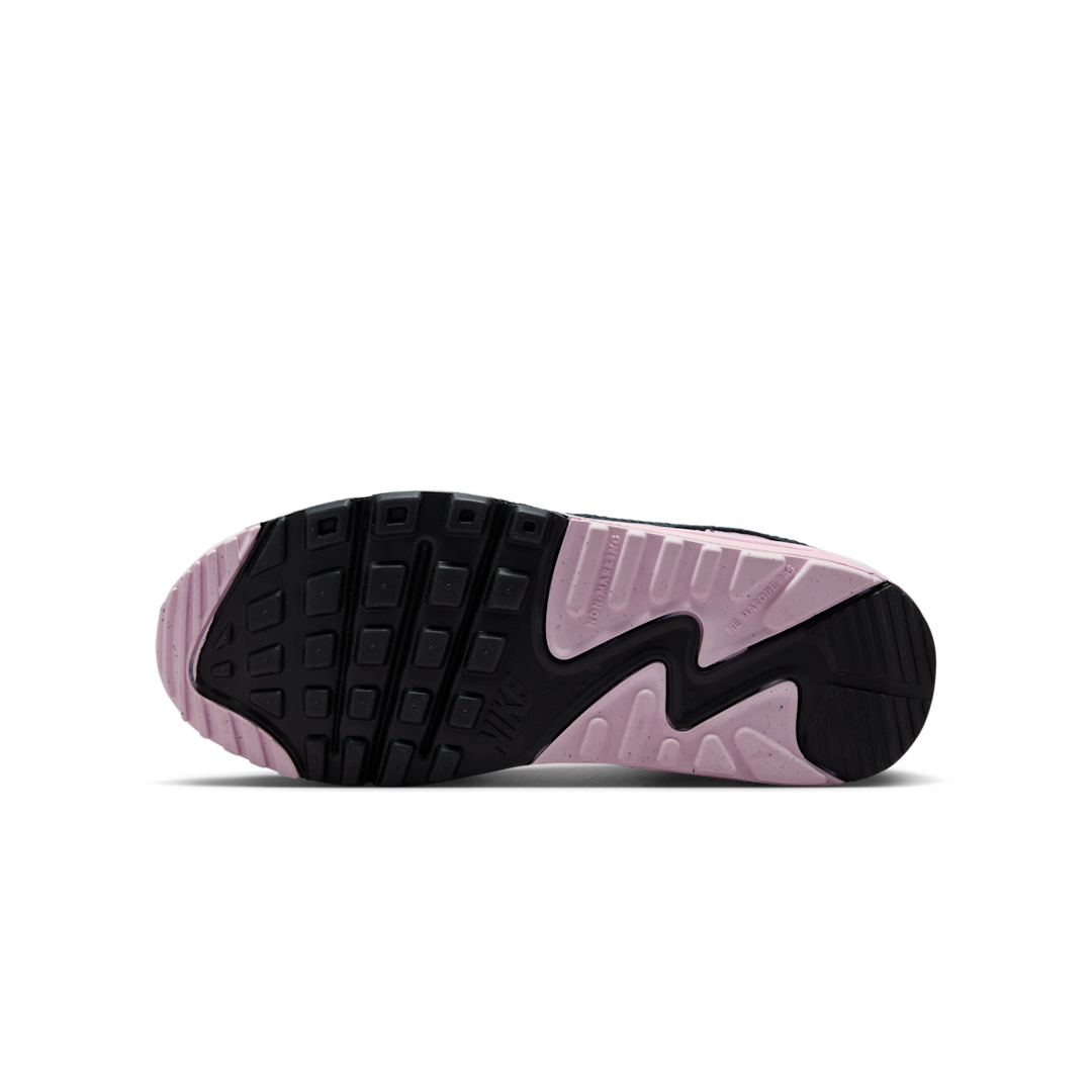 Nike Air Max 90 LTR White Pink Foam Armory Navy Wolf Grey, White/Pink Foam/Armory Navy/Wolf Grey (CD6864-134)