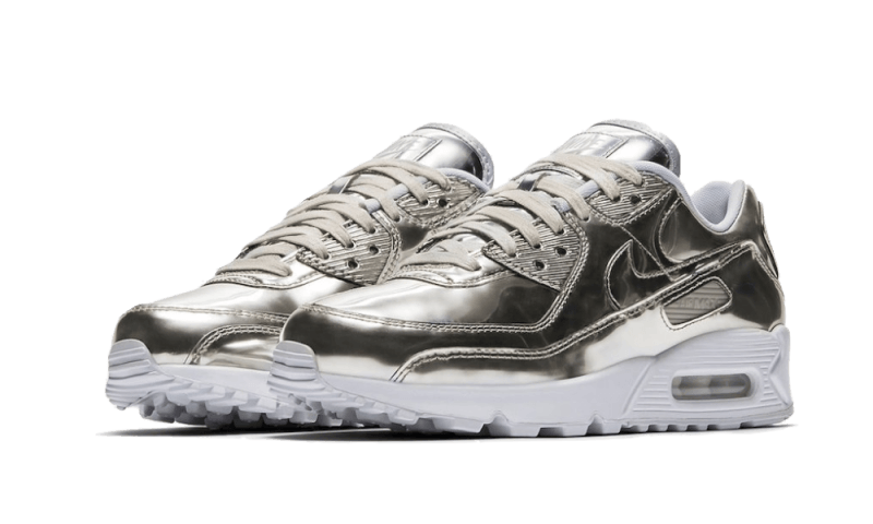 Nike Air Max 90 Metallic Silver (2020), Metallic Silver/Metallic Silver-White (CQ6639-001)