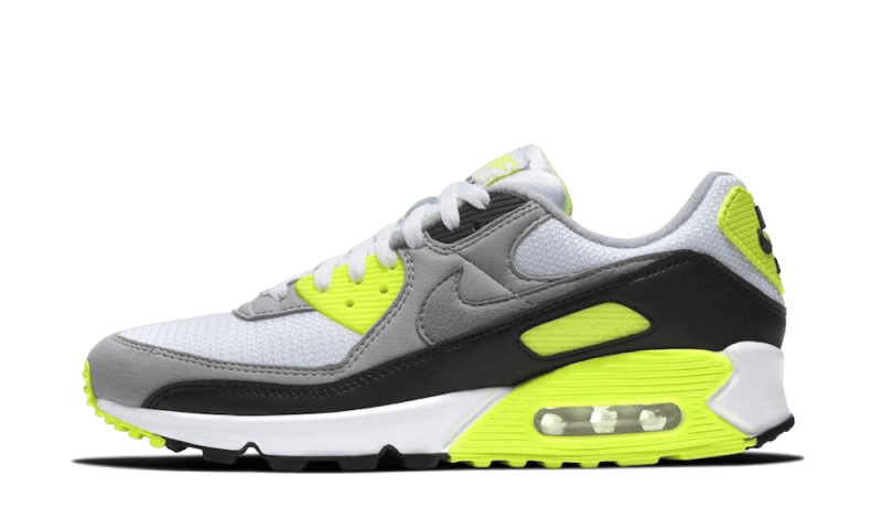 Nike Air Max 90 OG Volt (2020), White/Particle Grey-Volt-Black (CD0881-103)