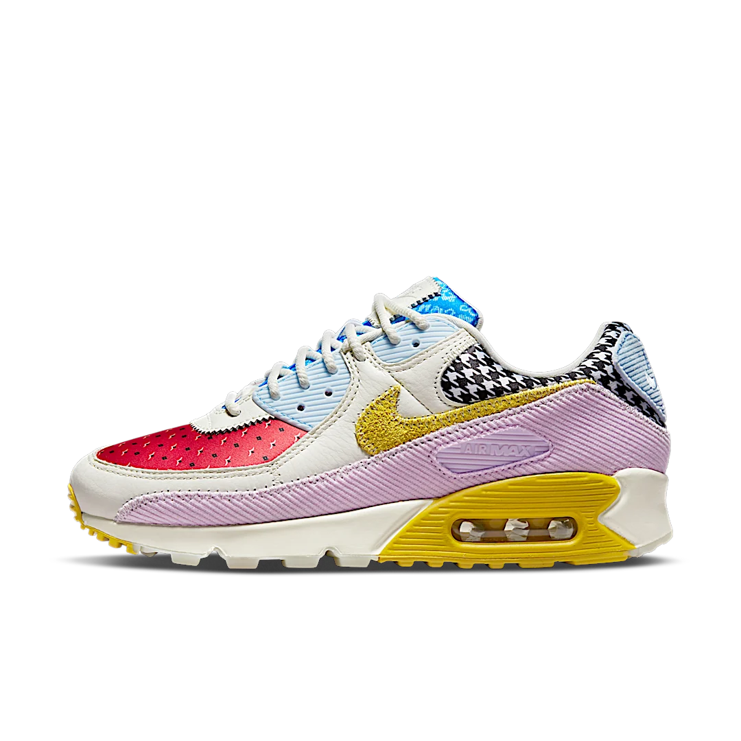 Nike Air Max 90 Patchwork, Sail/Doll/Lobster/Bright Citron (DM8075-100)