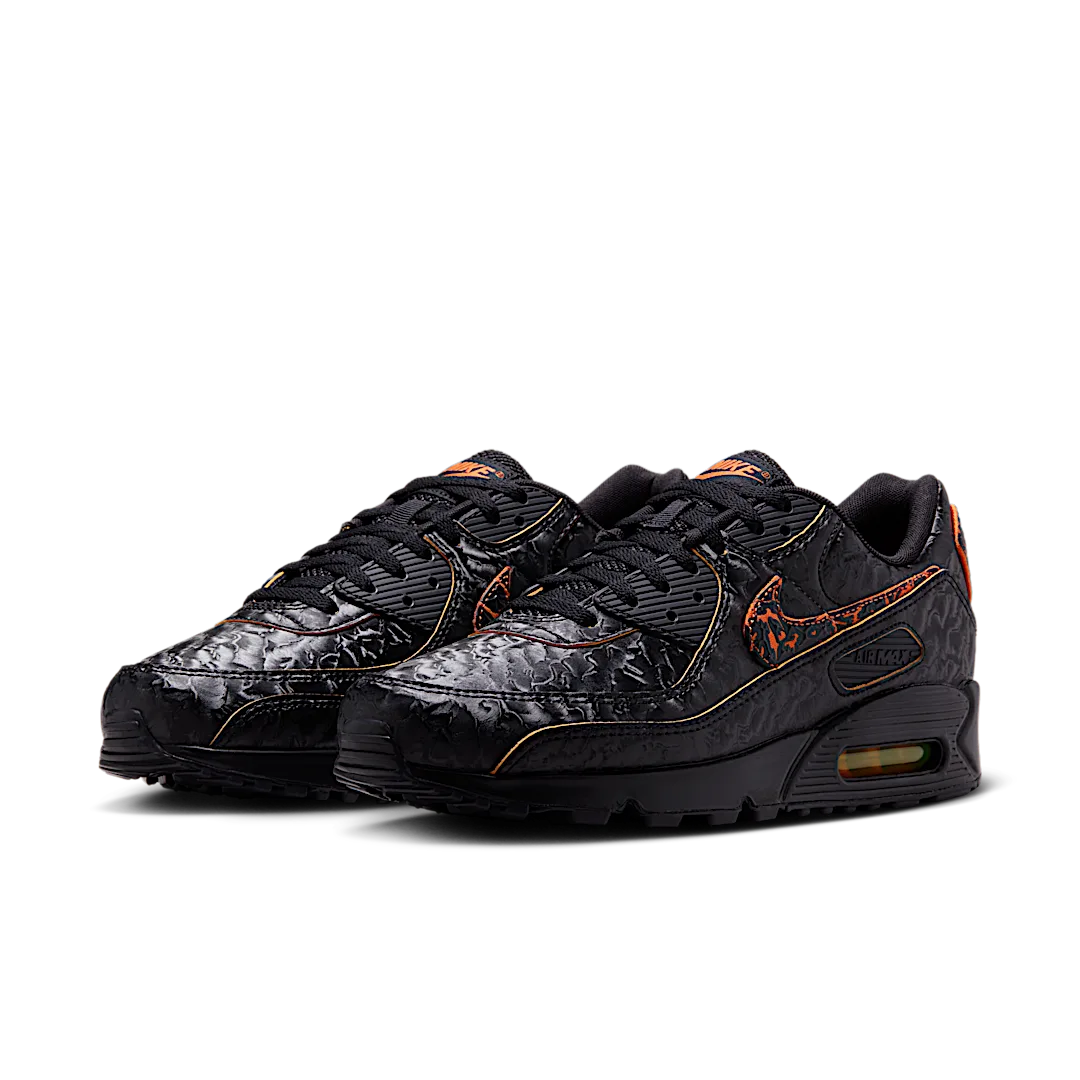 Nike Air Max 90 QS Volcano, Black/Black/Magma Orange/Laser Orange (HF3248-001)