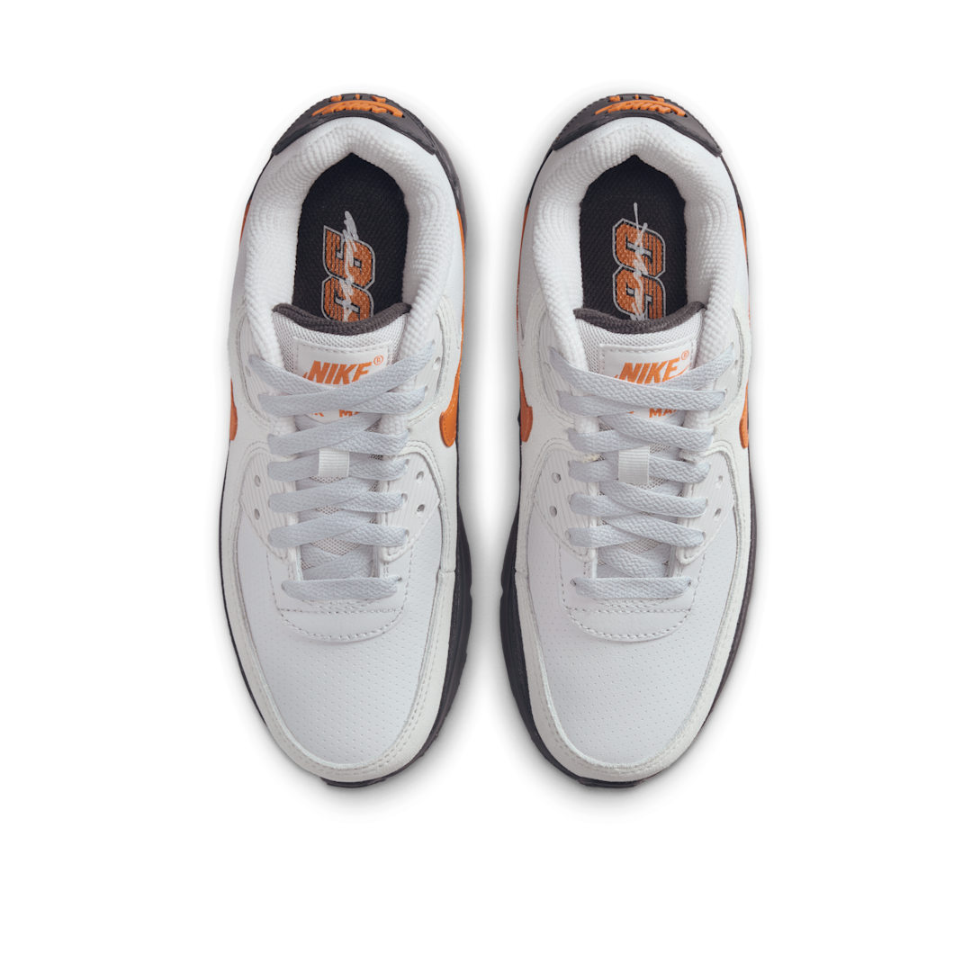 Nike Air Max 90 SE Vast Grey Safety Orange, Vast Grey/Anthracite/White/Safety Orange (IF2623-003)