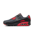 Nike Air Max 90 Smoke Grey Fire Red