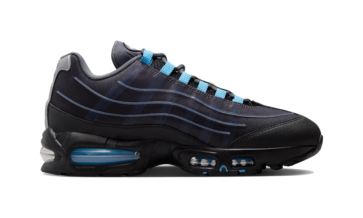 Nike Air Max 95 Big Bubble Tech Black University Blue