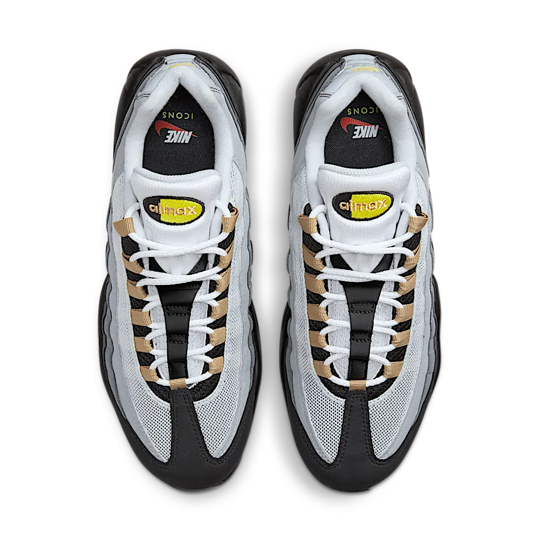 Nike Air Max 95 Icons Yellow Strike, White/Wolf Grey/Cool Grey/Yellow Strike (DX4236-100)