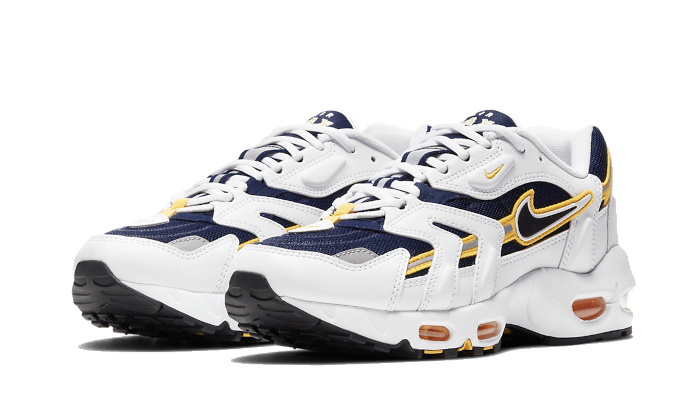 Nike Air Max 96 II Goldenrod (2021), White/Black-Midnight Navy (CZ1921-100)