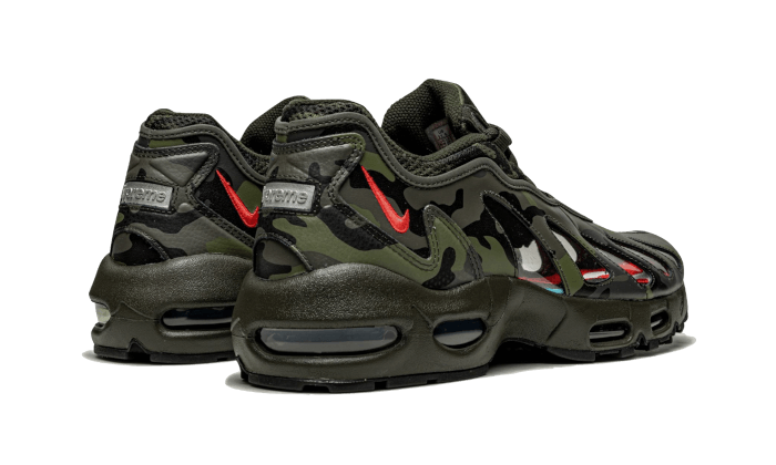 Nike Air Max 96 Supreme Camo, Dark Army/Speed Red-Clear (CV7652-300)