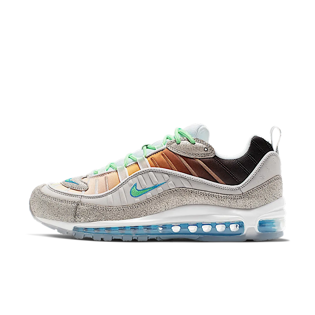 Nike Air Max 98 La Mezcla, Vast Grey/Electro Green-Blue Hero-White (CI1502-001)