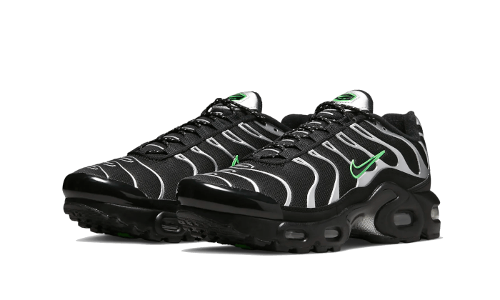 Nike Air Max Plus Black Silver Green Strike, Black/Metallic Silver/Green Strike (DR0139-001)