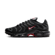 Nike Air Max Plus Black University Red Metallic Silver