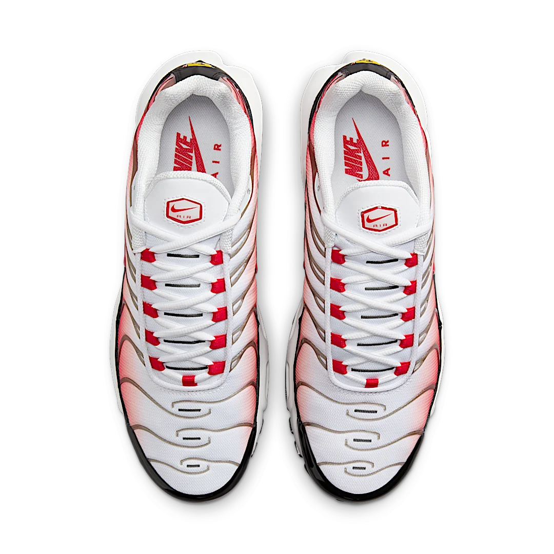 Nike Air Max Plus White Black University Red, White/Black/Metallic Silver/University Red (HM9611-100)