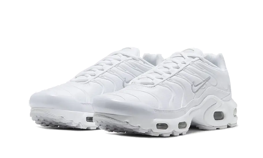 Nike Air Max Plus White Metallic Silver, White/Metallic Silver-White (CW7044-100)