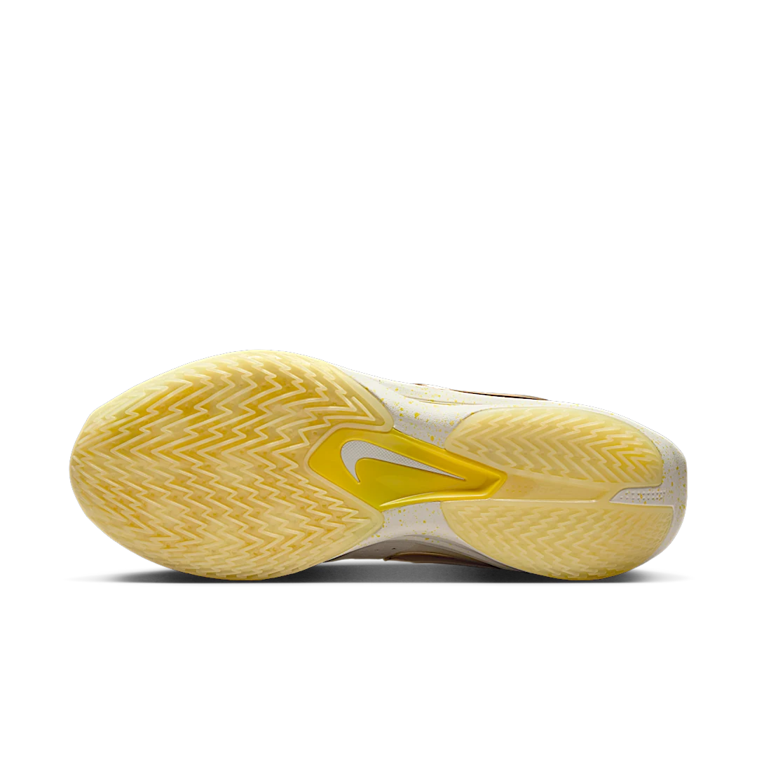 Nike Air Zoom GT Cut 3 Air Jordan Poole PE, Pale Ivory/Sail/Alabaster/Metallic Gold/Soft Yellow (FZ1523-100/FZ1522-100)