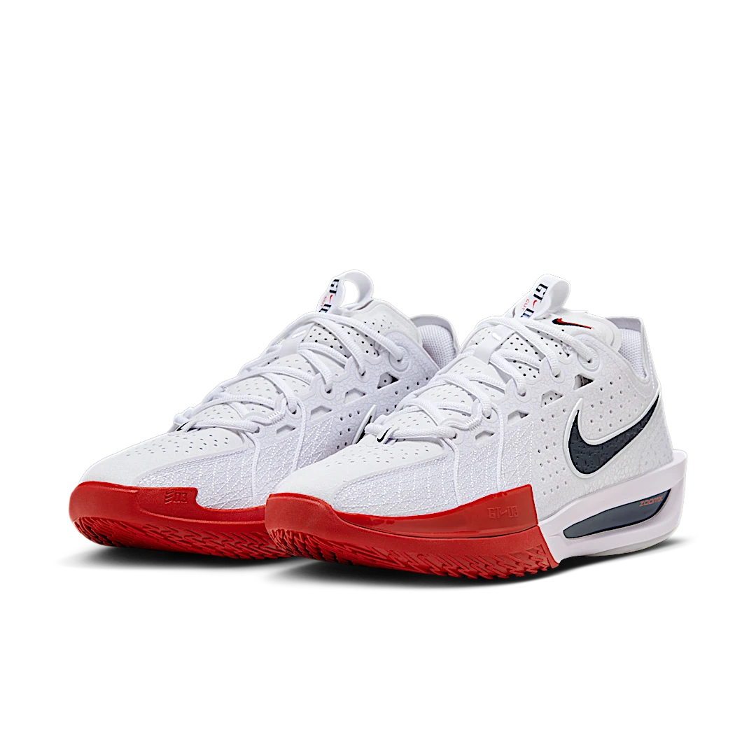 Nike Air Zoom GT Cut 3 USA, White/Obsidian-Sport Red (DV2913-103/DV2918-103)