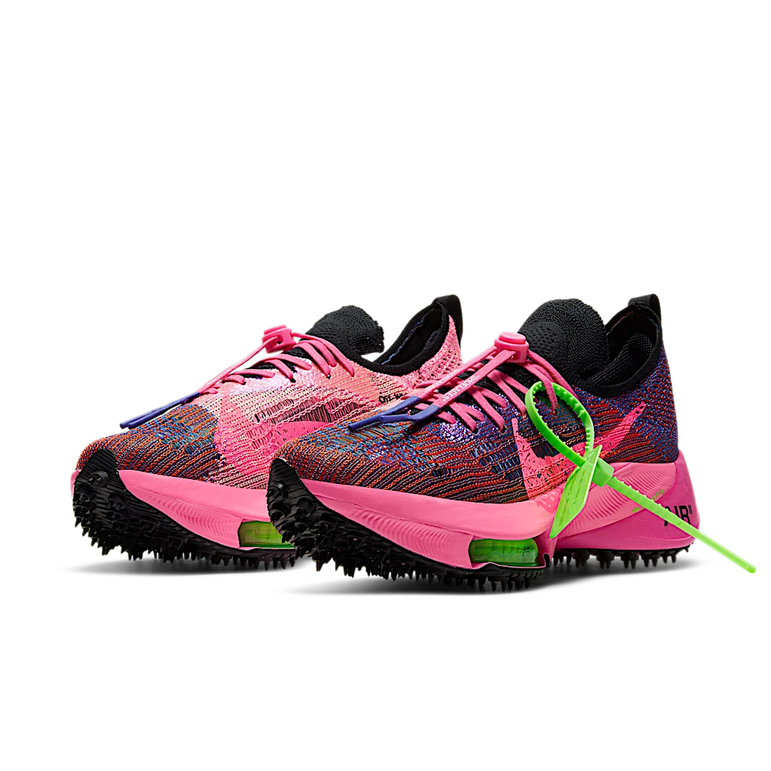 Nike Air Zoom Tempo Next% Flyknit Off-White Racer Blue Pink Glow