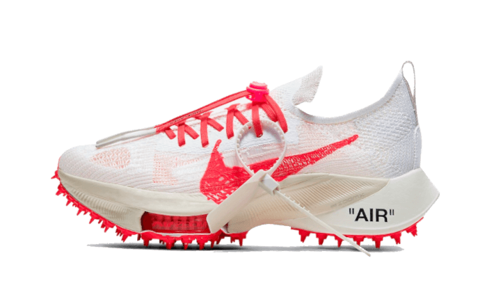 Nike Air Zoom Tempo Next% Flyknit Off White White Solar Red, White/Black-Solar Red (CV0697-100)