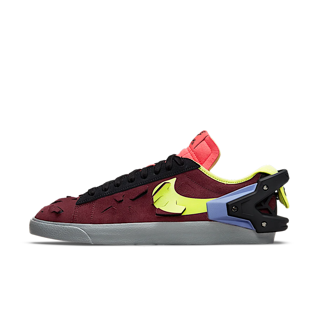 Nike Blazer Low Acronym Night Maroon, Night Maroon/Lemon Venom-Black (DN2067-600)