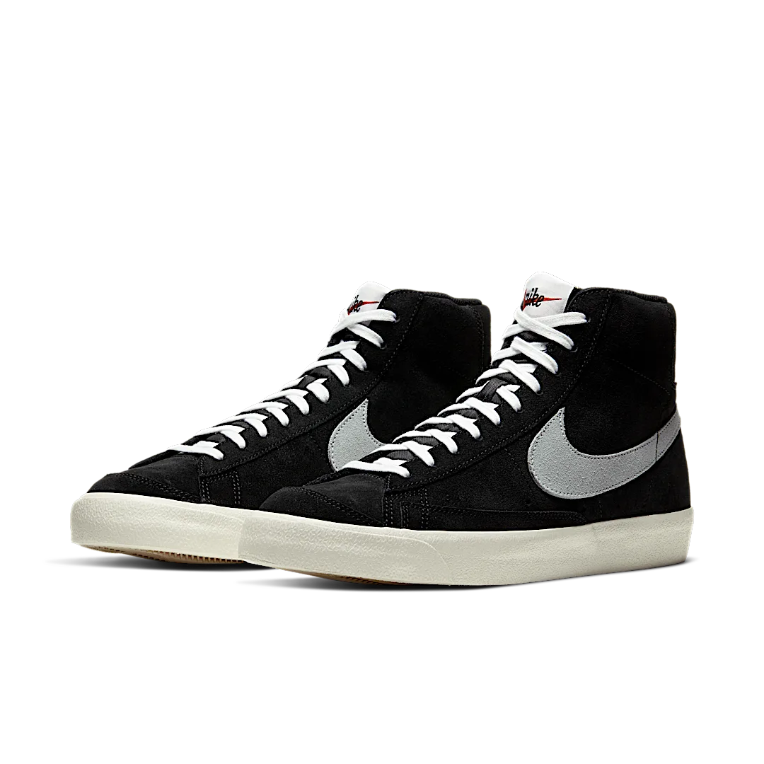 Nike Blazer Mid 77 Black Suede, Black/White (CW2371-001)