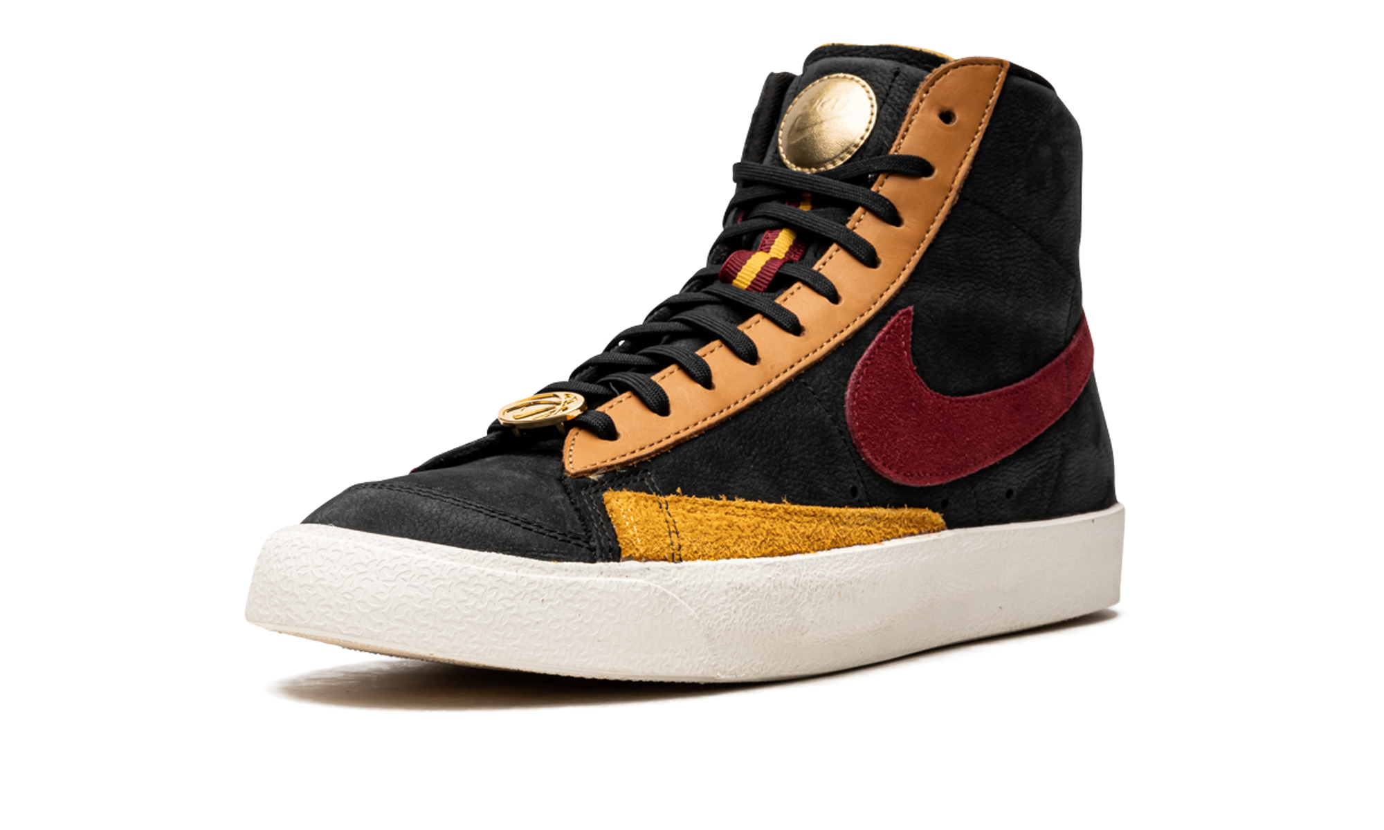 Nike Blazer Mid 77 Black Team Red University Gold