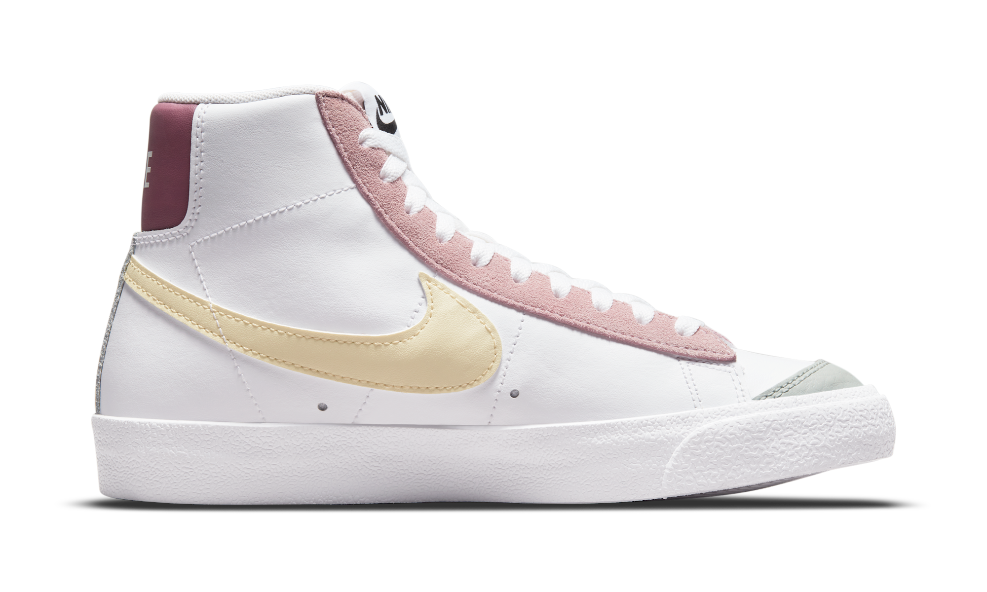 Nike Blazer Mid 77 White Pink Green Yellow