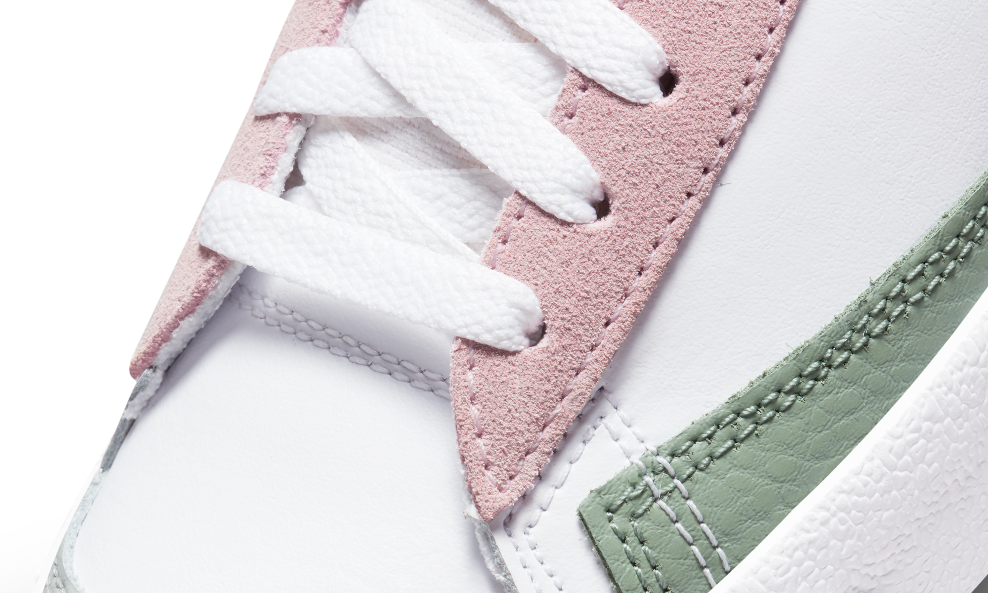 Nike Blazer Mid 77 White Pink Green Yellow