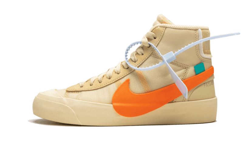 Nike Blazer Mid Off-White All Hallow's Eve, Canvas/Total Orange-Pale Vanilla-Black (AA3832-700)