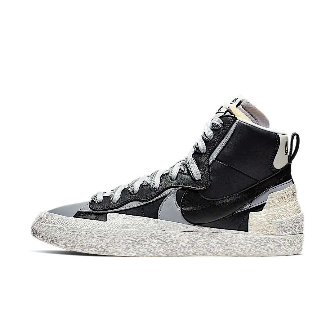 Nike Blazer Mid sacai Black Grey, Black/White-Wolf Grey-Black (BV0072-002)