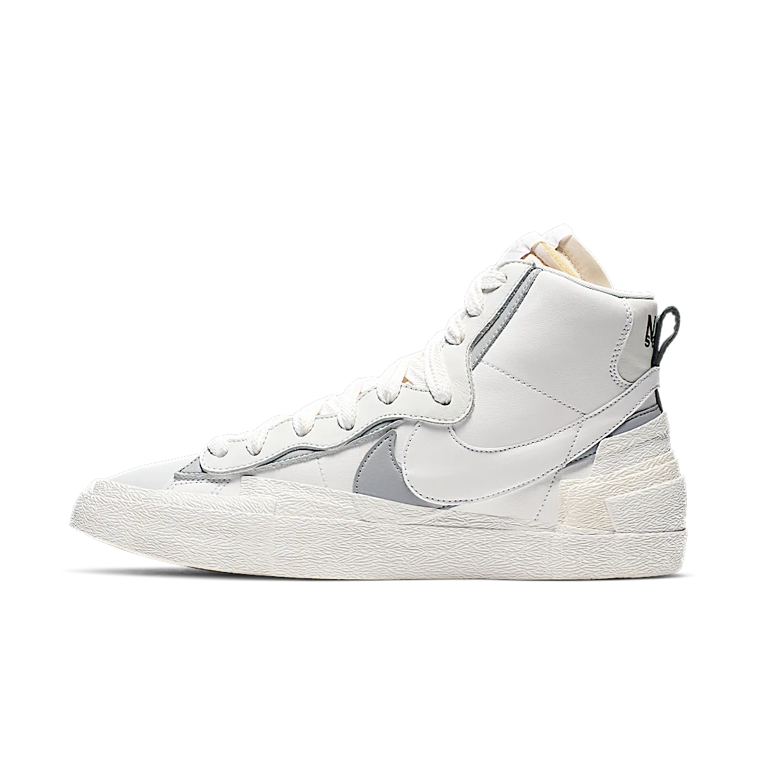 Nike Blazer Mid sacai White Grey, Summit White/White-Wolf Grey-Black (BV0072-100)