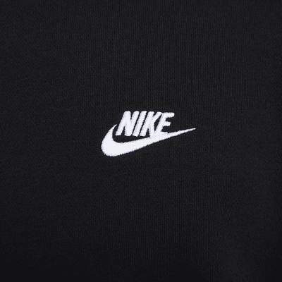 Nike Club Men's French Terry Crew Black/Black/White