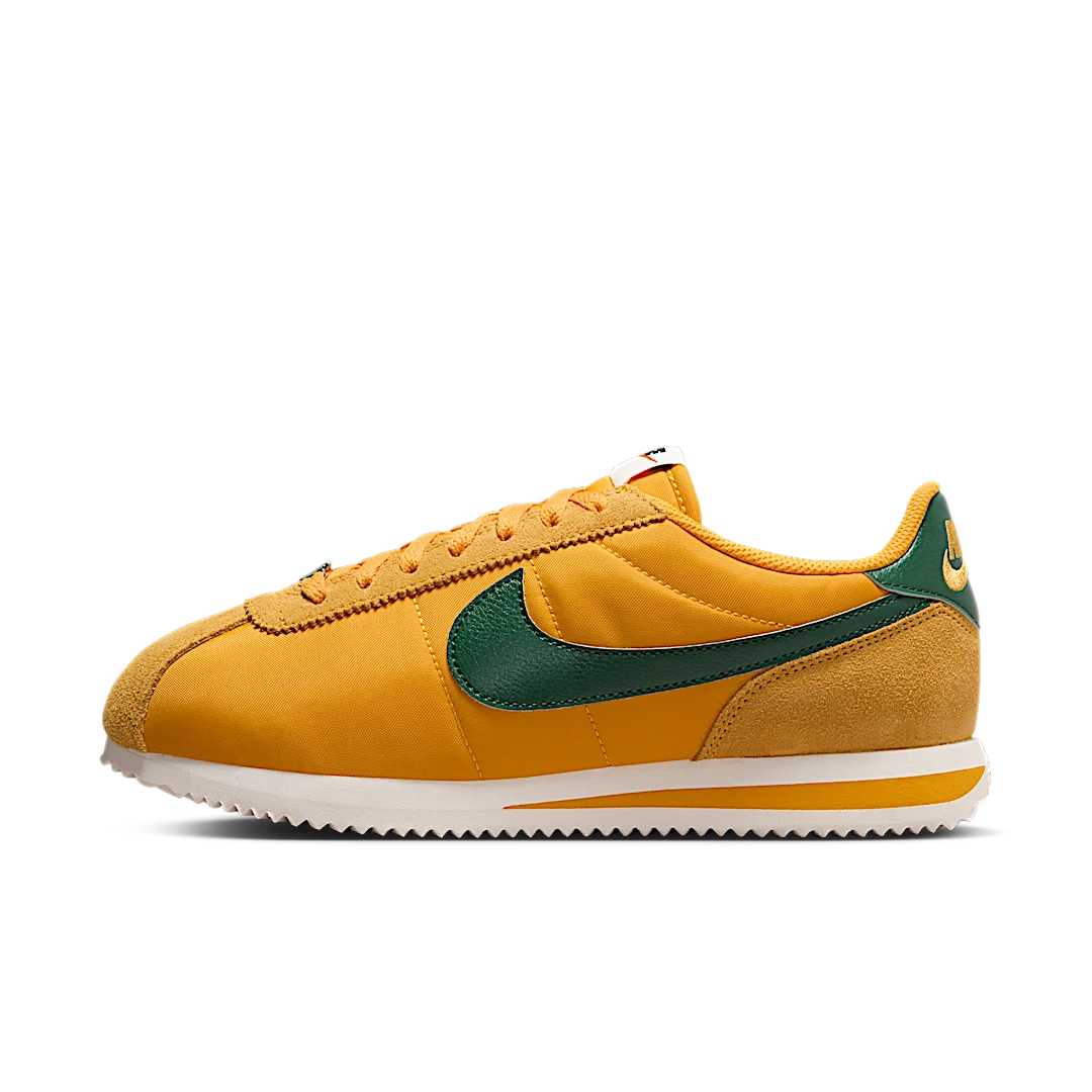 Nike Cortez Textile Yellow Ochre Gorge Green, Yellow Ochre/Safety Orange/Black/Gorge Green (DZ2795-702)