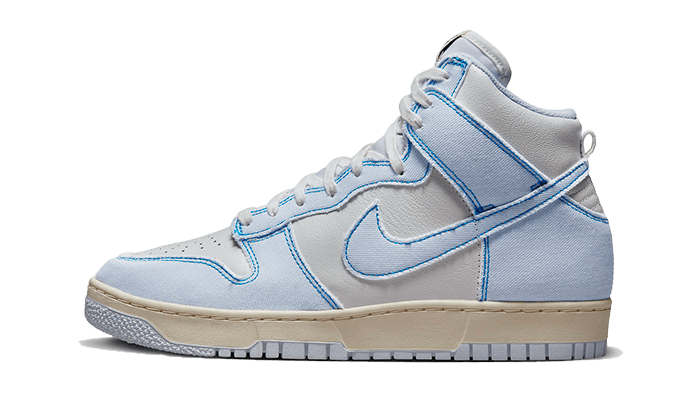 Nike Dunk High 1985 Blue Denim, Light Blue/White/Blue (DQ8799-101)