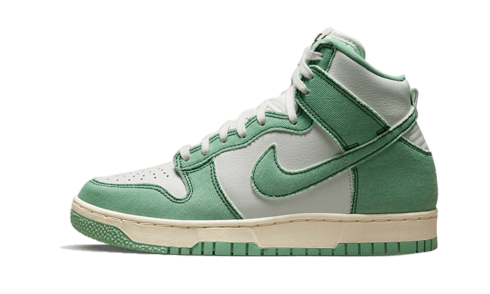 Nike Dunk High 1985 Enamel Green Denim, Enamel Green/Enamel Green/Summit White (DV1143-300)