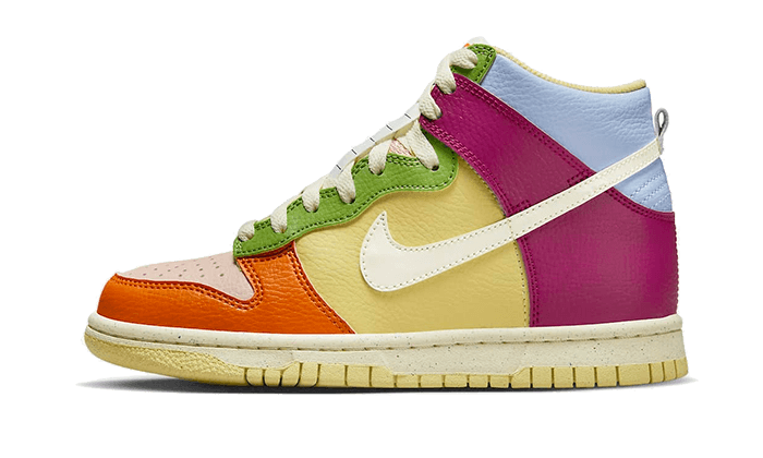 Nike Dunk High Next Nature International Day of the Girl, Dynamic Berry/Royal Tint/Arctic Orange/Coconut Milk (DZ5638-500)