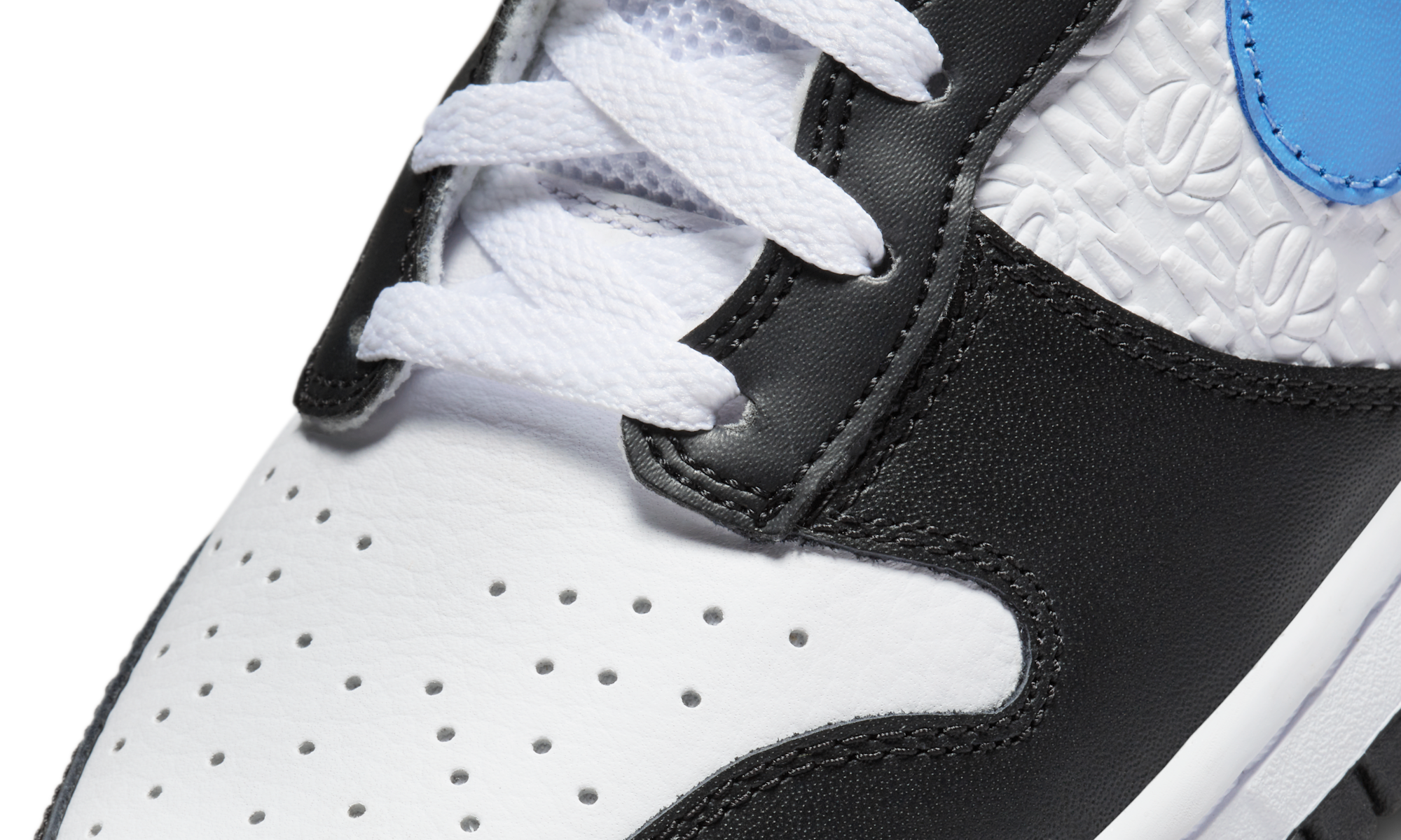 Nike Dunk High Retro FLC Black University Blue White
