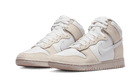 Nike Dunk High Retro PRM Cracked Leather Swoosh, Summit White/White/Phantom/Pink Oxford (DV0822-100)