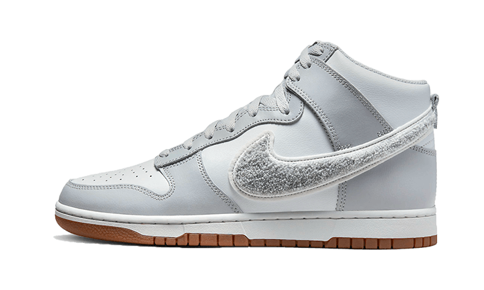 Nike Dunk High University Chenille Swoosh Light Smoke Grey, Light Smoke Grey/Summit White/Phonton Dust (DR8805-003)