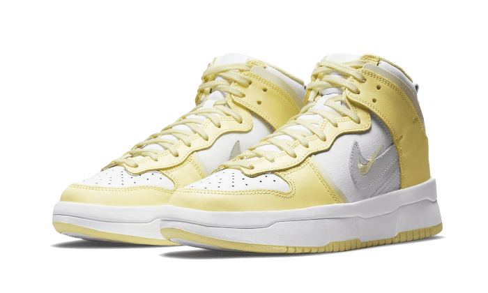 Nike Dunk High Up Light Lemon Yellow, White/Photon Gray-Light Lemon Yellow-Green-Coconut Milk White (DH3718-105)