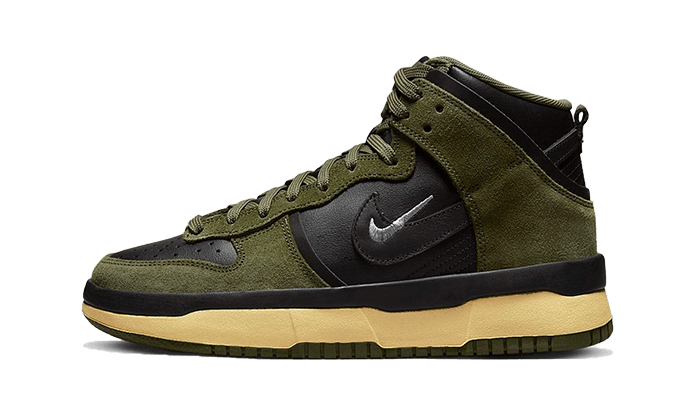 Nike Dunk High Up Medium Olive Black Velvet Brown Wolf Grey, Medium Olive/Black/Velvet Brown/Wolf Grey (DH3718-200)