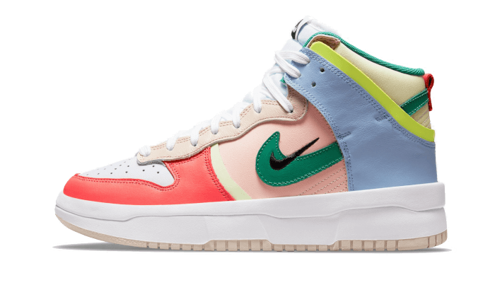 Nike Dunk High Up Pastels, Cashmere/Green Noise-Pale Coral (DH3718-700)