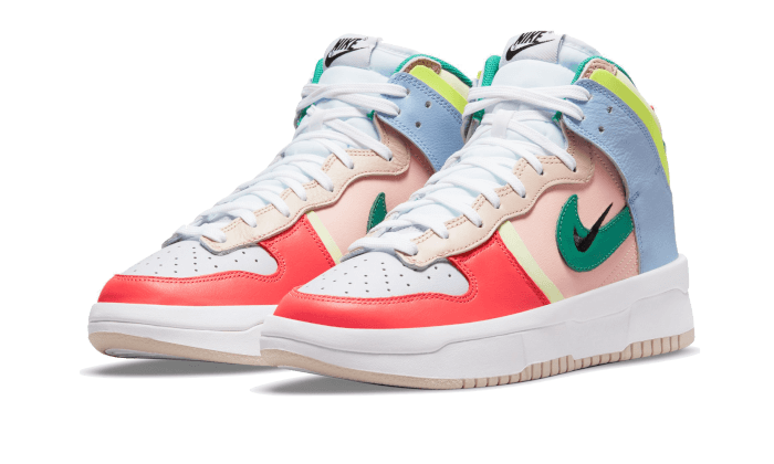 Nike Dunk High Up Pastels, Cashmere/Green Noise-Pale Coral (DH3718-700)