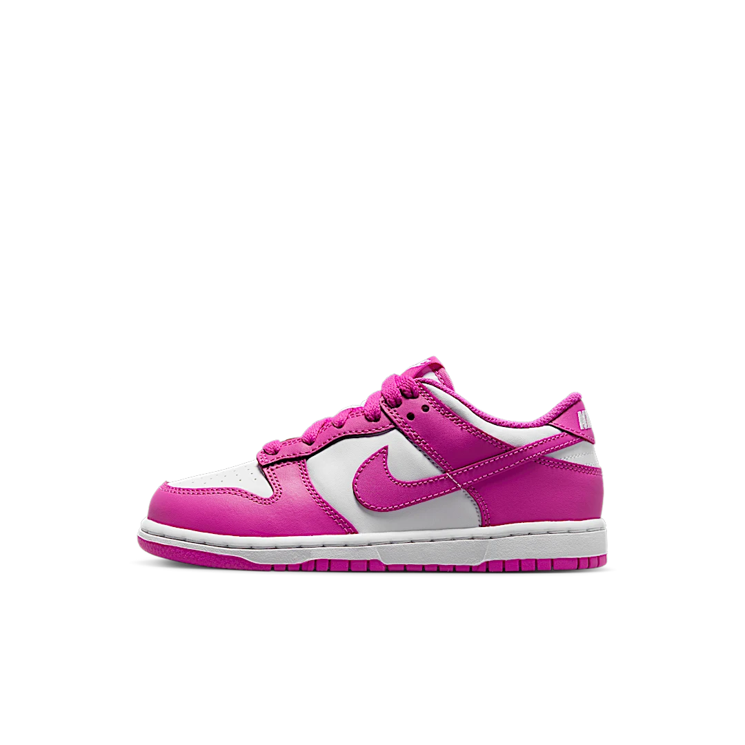 Nike Dunk Low Active Fuchsia (PS), White/Active Fuchsia (FJ0705-100)