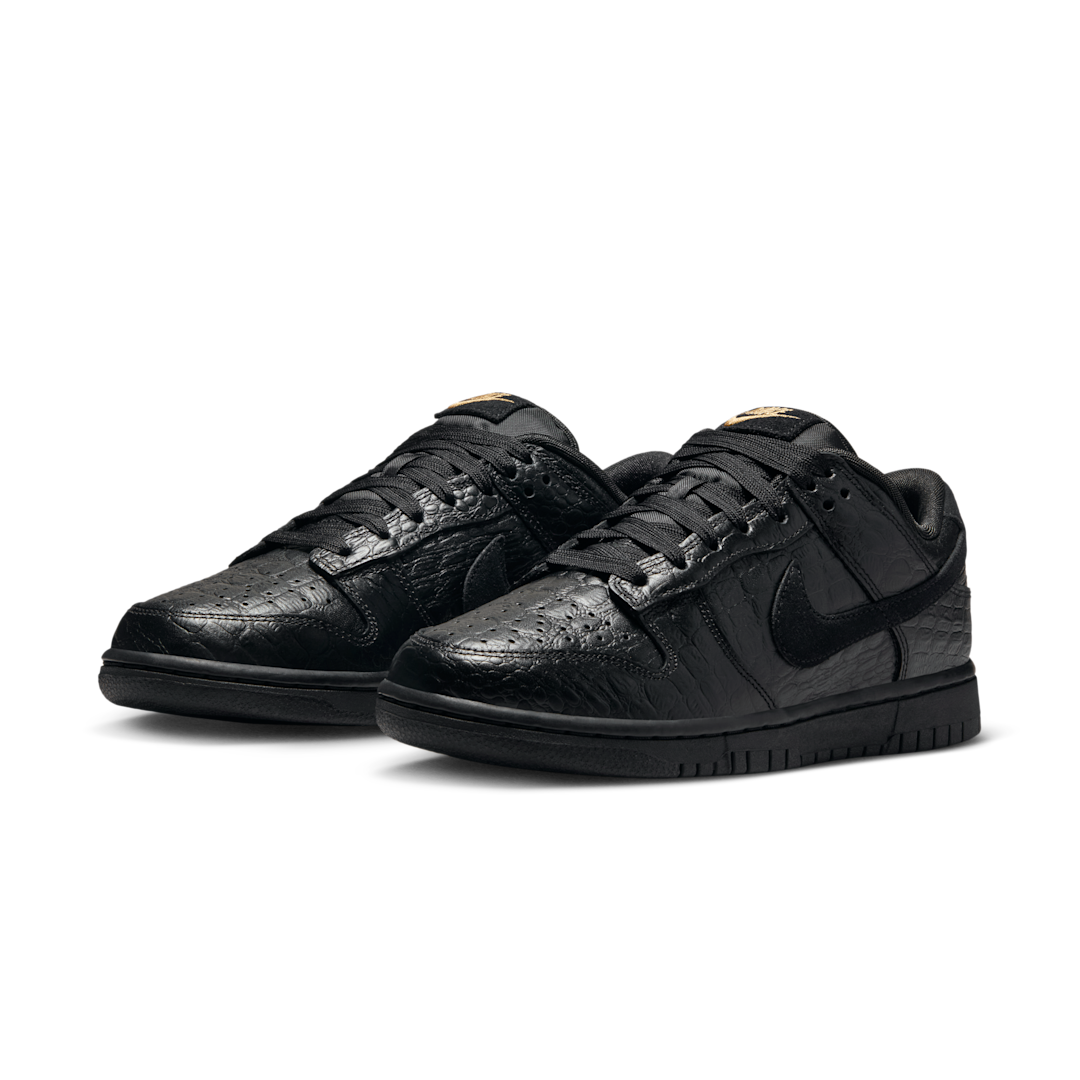 Nike Dunk Low Crocodile Black, Black/Metallic Gold/Off Noir/Black (HV4388-001)