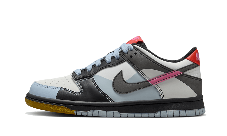 Nike Dunk Low Dance Multi-Color, Summit White/Light Armory Blue-Black-Playful Pink (FJ2686-100)