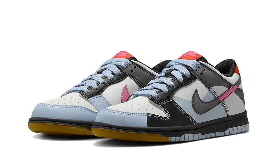 Nike Dunk Low Dance Multi-Color, Summit White/Light Armory Blue-Black-Playful Pink (FJ2686-100)