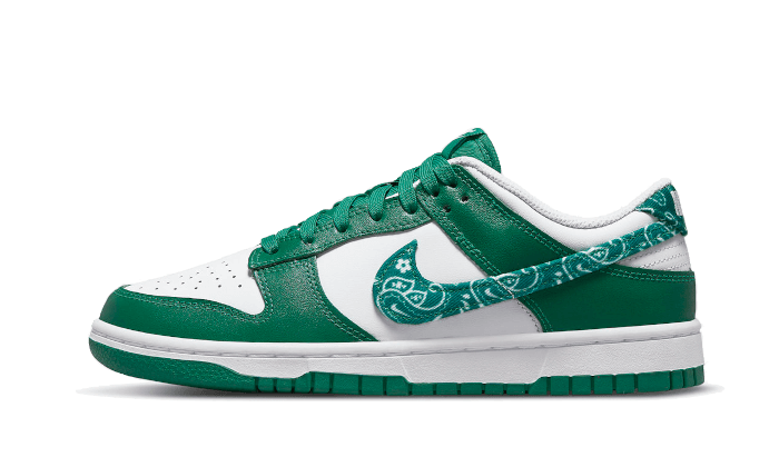 Nike Dunk Low Essential Paisley Pack Green, White/Malachite-White-Malachite (DH4401-102)